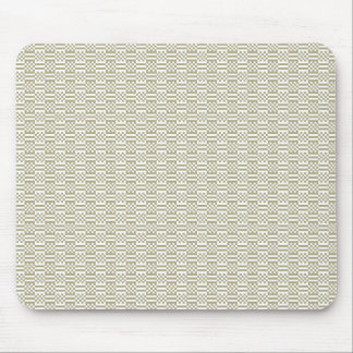 Moderne saliegroene geometrische patroon muismat