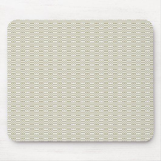 Moderne saliegroene geometrische patroon muismat (Voorkant)