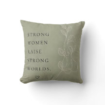 Moderne saliegroene inspirerende decoratieve kusse