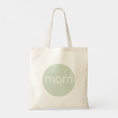 Moderne saliegroene moeder tote bag (Achterkant)
