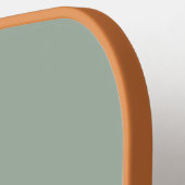 Moderne Saliegroene Monogram Eerste Letters Gepers Pickleball Paddle (Links Detail)