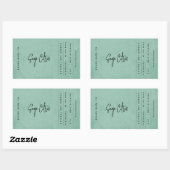Moderne Saliegroene Rustieke Label (Vel)