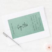 Moderne Saliegroene Rustieke Label (Envelop)