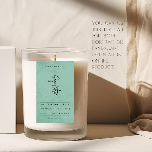 Moderne Saliegroene Rustieke Label