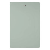 Moderne saliegroene script monogram mini klembord (Achterkant)