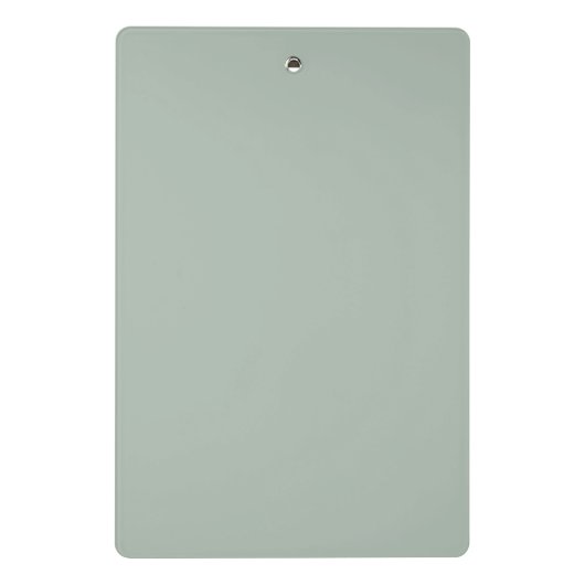 Moderne saliegroene script monogram mini klembord (Achterkant)