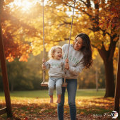 Moderne Saliegroene Varsity Mama Minimalistische M Trui