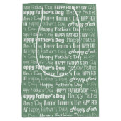 Moderne saliegroene witte typografie Vaderdag Medium Cadeauzakje (Voorkant)