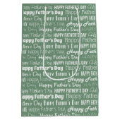 Moderne saliegroene witte typografie Vaderdag Medium Cadeauzakje (Achterkant)