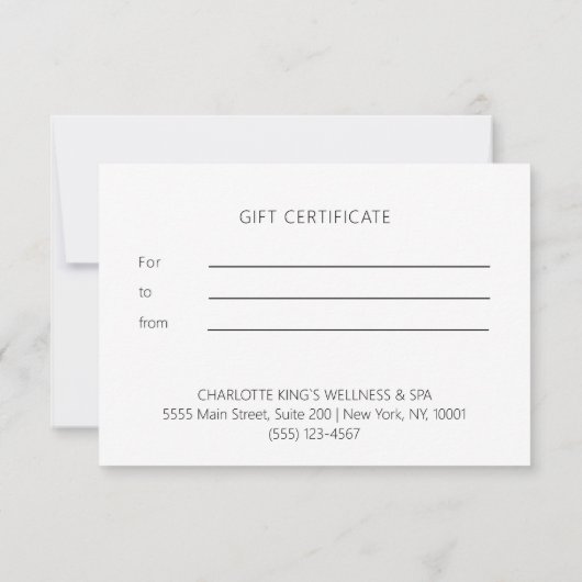 MODERNE SALON BUSINESS CERTIFICAAT (Achterkant)