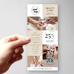 Moderne Salon Diensten Zakelijke Marketing Flyer Reclamekaart