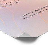 Moderne Salon Prijslijst Poster (Hoek)