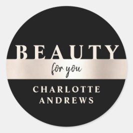 Moderne Salon Rosegold Classic Ronde Sticker