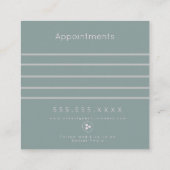 Moderne Salon Schoonheid Wimperstudio Afsprakenkaartje (Achterkant)