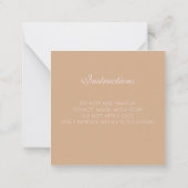 Moderne Salon Schoonheid Wimperstudio Instructies Notitiekaartje (Achterkant)