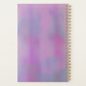 Moderne Salon Schoonheidsschaar Goud Boeking Paars Planner (Achterkant)