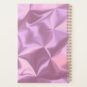 Moderne Salon Schoonheidsschaar Goud Boeking Roze Planner (Achterkant)