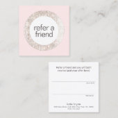 Moderne Salon Spa Klantverwijzing Aanbevelingskaartje (Voorkant / Achterkant)