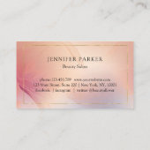 Moderne Salon Spa Loyaliteit 5 Visitekaartje (Achterkant)