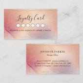 Moderne Salon Spa Loyaliteit 5 Visitekaartje (Voorkant / Achterkant)