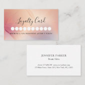 Moderne Salon & Spa Loyaliteit Kaart Visitekaartje (Voorkant / Achterkant)