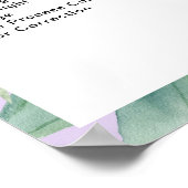 Moderne Salon Waterverf Tropische prijslijst Poster (Hoek)