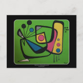 "Moderne Samenvatting num 4 van het midden van de Briefkaart (Voorkant)