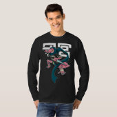 Moderne Samurai Leopard Gecko Lizard Reptiel T-shirt (Voorkant volledig)