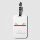 Moderne San Francisco-brug Bagagelabel (Voorkant (verticaal))