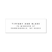 Moderne Sans Serif Retouradres Zelfinkende Stempel (Design)