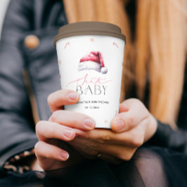 Moderne Santa Baby Christmas Baby shower papieren  Bekers