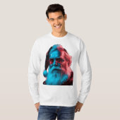 Moderne Santa Claus Mannen Sweatshirts T-shirt (Voorkant volledig)