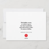 Moderne Santa en Snowflakes | Vakantiegroet Feestdagenkaart (Achterkant)