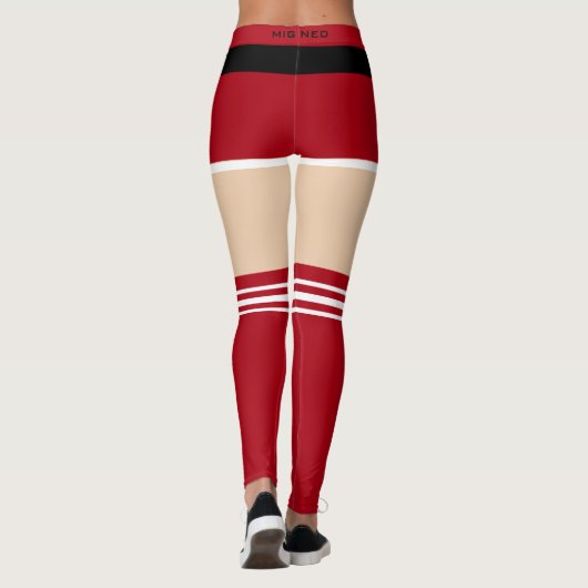 Moderne Santa Leggings (Achterkant)