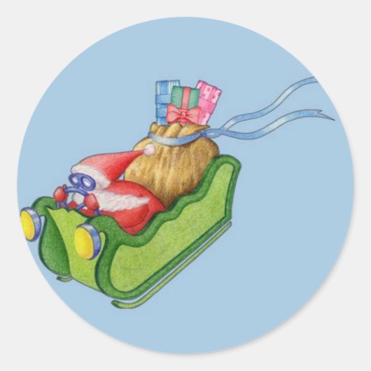 Moderne Santa Sticker (Voorkant)