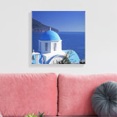 Moderne Santorini Griekenland Uitgerekte Canvas Pr (Insitu (Woonkamer))