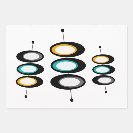 Moderne satelliet van de middeleeuwen  inpakpapier vel (Voorkant 2)