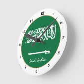 Moderne Saudische vlag, Saudi-Arabië thuis / ontwe Ronde Klok (Hoek)