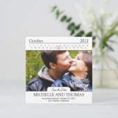 Moderne Save the Date (Staand voorkant)