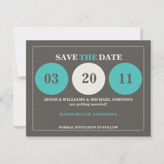 Moderne Save the Date (Voorkant)
