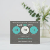 Moderne Save the Date (Staand voorkant)