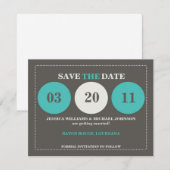 Moderne Save the Date (Voorkant / Achterkant)