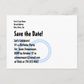 Moderne Save the Date 70th Verjaardagsfeest V70A Aankondigingskaart (Achterkant)