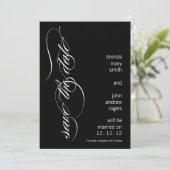 Moderne Save the Date-aankondiging 13 x 18 cm Kaart (Staand voorkant)