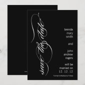 Moderne Save the Date-aankondiging 13 x 18 cm Kaart (Voorkant / Achterkant)
