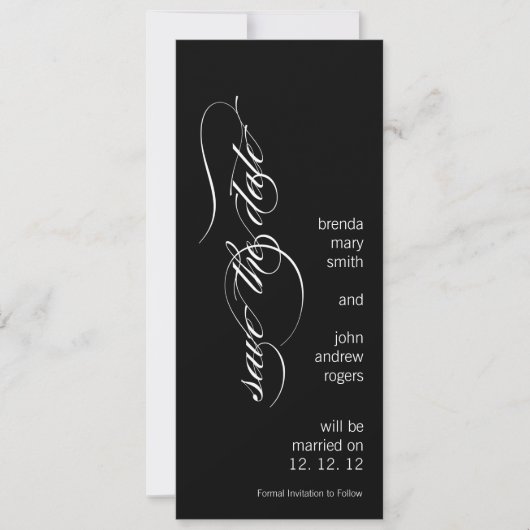 Moderne Save the Date Aankondiging Template (Voorkant)