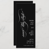 Moderne 'Save the Date'-aankondiging template Save The Date (Voorkant / Achterkant)