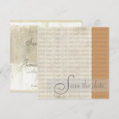 Moderne Save the Date Aankondigingen (Voorkant / Achterkant)
