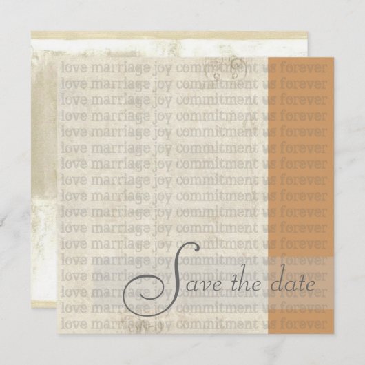 Moderne Save the Date Aankondigingen (Voorkant / Achterkant)