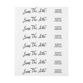 Moderne Save the Date Eenvoudige scripttypografie (Vel)